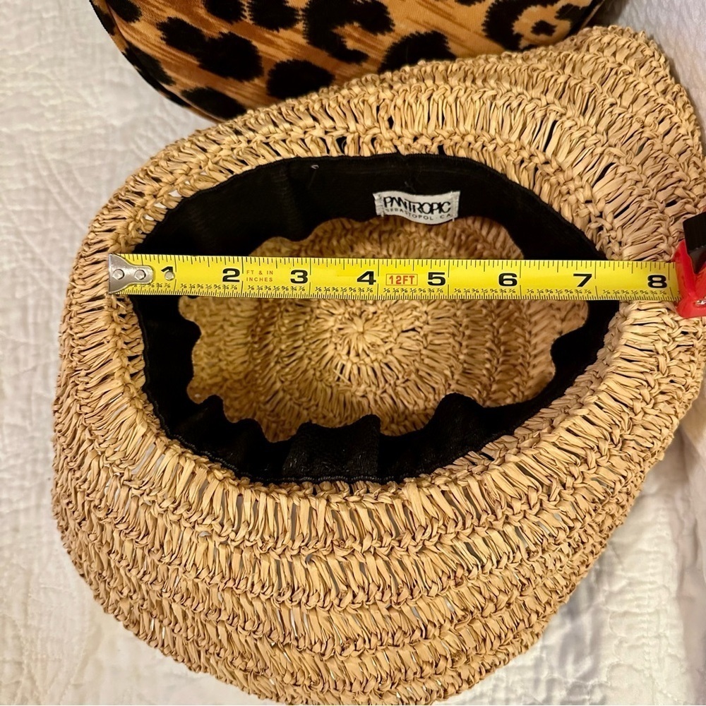 Packable Straw Hat with Black Bow and Coastal Grandma Vibes - Picture 6 of 9